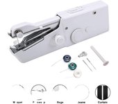 Ramidos Mini DIY Máquina De Coser Eléctrica Manual De Mano Inalámbrica Herramienta De Costura Rápida One Size blanco