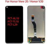 Pantalla LCD de 6,4 pulgadas para Huawei Honor View 20 PCT-AL10 TL10 L29 pantalla LCD Digitalizador de pantalla táctil reemplazo de montaje completo negro