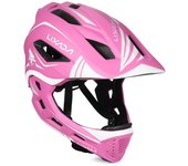 Lixada Casco Integral Desmontable para niños Casco de Bicicleta de Seguridad Deportivo para niños Equipo de protección para color rosa