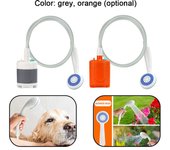 Ducha portátil Ducha para acampar al aire libre Ducha eléctrica de mano recargable por USB compacta gris