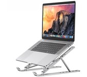 Soporte plegable para portátil, soporte de Base para portátil, soporte de refrigeración elevador ajustable para accesorios de ordenador portátil y tableta blanco