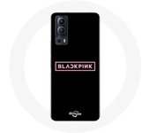 Coque pour Vivo Y72 Blackpink Groupe de K-pop Logo Fond Noir