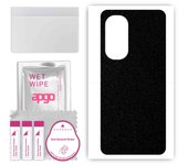 apgo Protective Skin Sticker for the back compatible with Motorola Edge 2022, Wrap Film, Foil, Vinyl - Pattern Matte Black