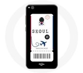 Funda Huawei P8 Lite 2017 Billete Vuelo Seúl Corea del Sur