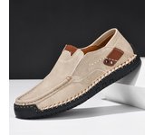 Nuevos mocasines suaves para hombre, zapatos casuales de cuero sin cordones para hombre, mocasines de talla grande 39-48, zapatillas planas para hombre, diseño hecho a mano, zapatos para hombre 39 azul