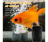 1 bomba de aire para acuario, aireador de oxígeno alimentado por USB, accesorios para pecera, bomba de aire, bomba de aire para peces, válvula de aire ajustable, bomba de burbujas silenciosa negro
