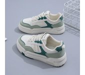 Zapatillas deportivas informales de otoño para mujer, transpirables, con cordones 35 beige