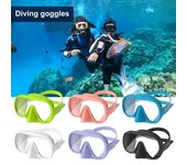 Gafas de natación con protector nasal, visión clara, antivaho, para piscina, antifugas, máscara de buceo para adultos y jóvenes. azul del lago