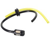Manguera de repuesto para desbrozadora, cortadora de brochas, manguera con filtro de combustible y tubo de aceite para motosierra. S negro