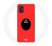 Coque pour samsung galaxy A71 Squid Game masque soldat Triangle