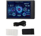 Monitor de temperatura de computadora de 3,5 pulgadas IPS, pantalla completa, pantalla pequeña para PC AIDA64, CPU, RAM, disco duro, datos