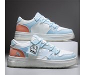 Zapatos de skate Zapatos casuales de cuero Zapatillas de deporte de tendencia superior baja Zapatos de otoño e invierno para hombres Zapatos que combinan con todo 37 verde