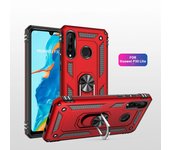Funda a prueba de golpes para Huawei P30 Lite, P40 Lite E Pro, P30 Pro, P20 Lite, P Smart Z 5G, con soporte de anillo y armadura for P30 Lite plata