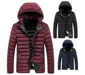 Chaqueta de algodón informal de moda juvenil para hombre, abrigo acolchado de algodón grueso y cálido para invierno. L
