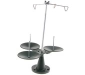 Soporte para hilo de máquina de coser de 3 carretes, herramientas organizadoras de bobinas de bordado 278 x 278 x 320mm plata