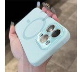 Funda magnética de silicona líquida para iPhone 16, 15, 13, 14, 12 Pro Max, con carga inalámbrica Magsafe, color sólido, a prueba de golpes iPhone 16 Pro Max blanco