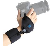 Correa de muñeca de neopreno suave PULUZ con placa de plástico de tornillo de 1/4 de pulgada para cámaras SLR / DSLR