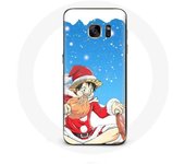 Coque pour Samsung Galaxy S6 Edge Anime One Piece Luffy Le jour de Noël 2023
