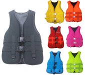 Chaleco de kayak para adultos Chaleco de natación de alta flotabilidad Chaqueta de seguridad ajustable para hombres y mujeres Ideal para paseos en bote, natación, deportes acuáticos y más S rojo