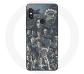 Coque pour Xiaomi Redmi Note 5 Pro Game of Thrones Saison 8 Le Trône de Fer Affiche Personnages Fond