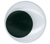 Yeux mobiles Noir Ø 15 mm 20 pcs