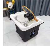 Silla de champú Head Spa para peluquería, portátil, pequeña, para lavar el cabello, con terapia de movimiento, muebles de masaje Lettino X1-1