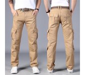 Pantalones de hombre Pantalones casuales al aire libre Pantalones sueltos de moda delgados 40 negro