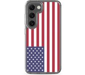 Coque Téléphone - Samsung - Galaxy S21 Plus - Drapeau États-Unis - Souple - Multicolore