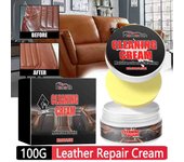 Acondicionador de cuero de 100 g, limpiador de pintura para cuero, tinte para asientos de coche, sofás, abrigos, chaquetas, pasta de mantenimiento para coche. CHINA