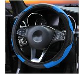 Funda de cuero universal para volante de coche, antideslizante y a prueba de polvo, para Peugeot 108, 206, 207, 208, 301, 307, 308, 407, 2008, 3008, 4008 y 508