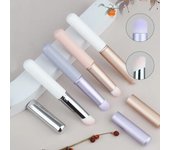 Pincel de labios de tamaño pequeño con tapa, pincel de maquillaje de belleza para labios portátil, de alta calidad, con tapa, pincel de lápiz labial de cabeza redonda recomendado