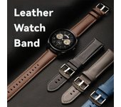 Correa de reloj de piel de becerro de primera calidad: compatible con varias marcas, suave, transpirable y duradera, tamaños de 20 mm y 22 mm, elegante y funcional HUAWEI GT2/3/4 46mm marrón