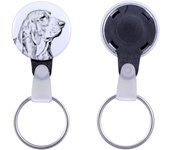 Basset Hound - keychain with a dog portrait, pendant with the brand's own Art-Dog graphics