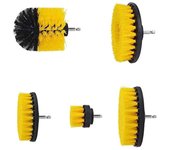 (SU)Cepillo de limpieza de taladro eléctrico, herramienta limpiadora de cepillo de limpieza, limpiador eléctrico de lechada One size amarillo