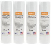 Filtro purificador de agua ATWFS 5 micrones 4 x 10  pp cartucho de sedimentos (4 piezas) prefiltros para acuarios
