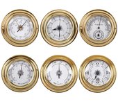 Barómetro, termómetro e higrómetro de pared, estación meteorológica, reloj de mareas, higrómetro de temperatura para interior y exterior