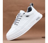Zapatos Casuales para Hombres de Moda Nacional Zapatos Planos de Moda para Hombres Zapatos de Skate de Suela Gruesa de Cuero de Cuero Zapatos de Viaje para Hombres con Zapatos Ligeros para Hombres 40