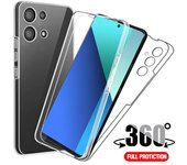 Clear 360 Funda trasera doble frontal para Xiaomi Redmi Note 13 12 11 Pro Plus 12S 11S 13C Poco M4 X4 X6 X5 Pro 5G 4G Funda de silicona transparente TPU For Redmi Note 13Pro Plus