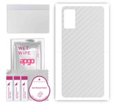 apgo Protective Skin Sticker for the back compatible with Cubot P50, Wrap Film, Foil, Vinyl - Pattern Transparent Carbon