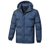 Chaqueta de invierno acolchada de algodón para hombre Chaqueta acolchada de algodón con capucha para hombre de talla grande M