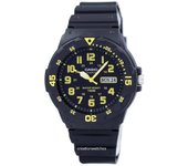 Reloj Casio analógico de cuarzo con esfera negra MRW-200H-9BVDF MRW-200H-9BV para hombre negro
