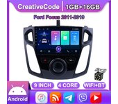 Radio estéreo para coche Android de 9 pulgadas para Ford Focus 3 Mk3 2011-2019 reproductor Multimedia para coche navegación GPS WIFI 1 + 16GB