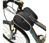 Bolsa de gran capacidad para la viga delantera de la bicicleta, bolsa de tela Oxford para el maletero de la bicicleta de montaña, nueva bolsa para el sillín de la bicicleta negro