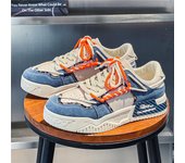 Zapatos de diseñador para hombre, zapatillas informales con plataforma, zapatillas deportivas de dos tonos con cordones, zapatillas de moda para estudiantes, Tenis masculinos vulcanizados para hombre 39