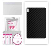 apgo Protective Skin Sticker for the back compatible with Huawei MatePad 2022, Wrap Film, Foil, Vinyl - Pattern Carbon Black
