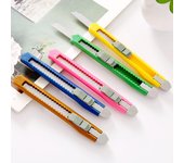 Cortador de papel portátil Cuchillo de entrega abierta Cuchillo para papel tapiz de color caramelo fresco Cuchillo para papelería de oficina Cortador de papel manual Cuchillo multiusos