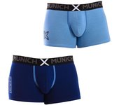 Pack-2 Bóxers de algodón elástico MU_DU0280 para Hombre L verde