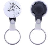 Noriker - unique keychain with a horse picture, handmade product, light and handy pendant from Art-Dog brand