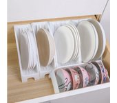 Caja de almacenamiento de cuencos para el hogar, estilo minimalista, soporte de almacenamiento de cuencos y platos, estante para platos de cocina. 3