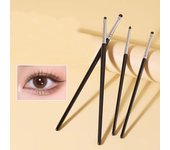 4 Pcs Pinceles Finos para Sombra de Ojos Difuminador Precisión Delineador Difuminador Pincel de Maquillaje Iluminador de Párpados Pinceles de Maquillaje para Gusano de Seda Acostado Herramientas
